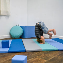 Children's Factory 4' x 8' Folding Gym Mat - Tranquility (CF805-440)
