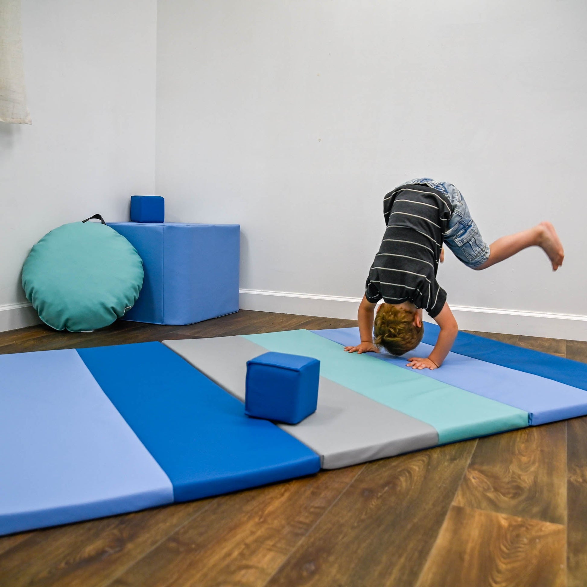 Children's Factory 4' x 8' Folding Gym Mat - Tranquility (CF805 - 440) - SchoolOutlet