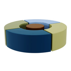 Children's Factory 5 Piece Curve Seating (CF805-44X-C)