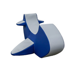 Children's Factory Rocking Airplane - Navy/Gray (CF805-454)