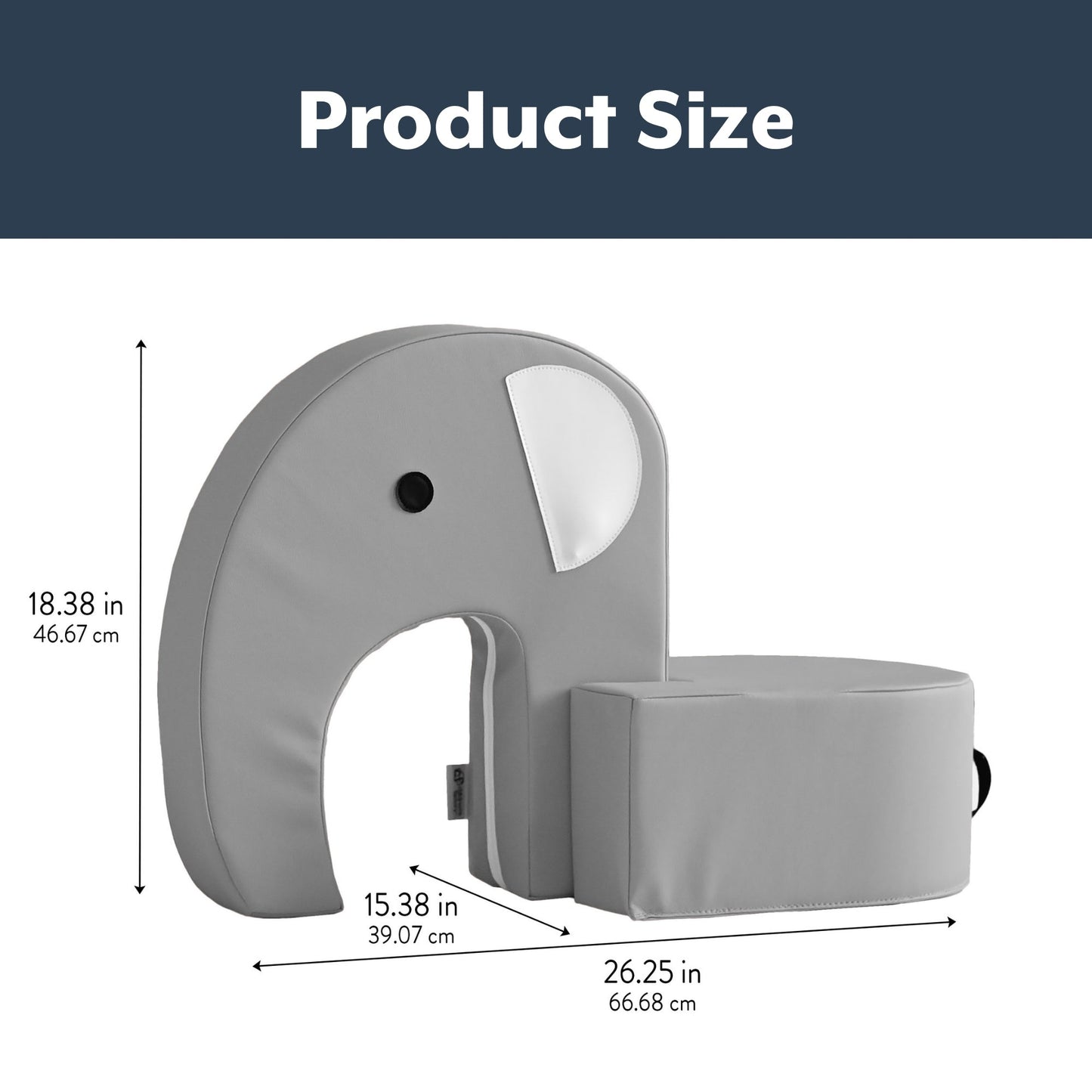 Childrensfactory Emmy Elephant Seat - Gray (CHI - CF805 - 511) - SchoolOutlet