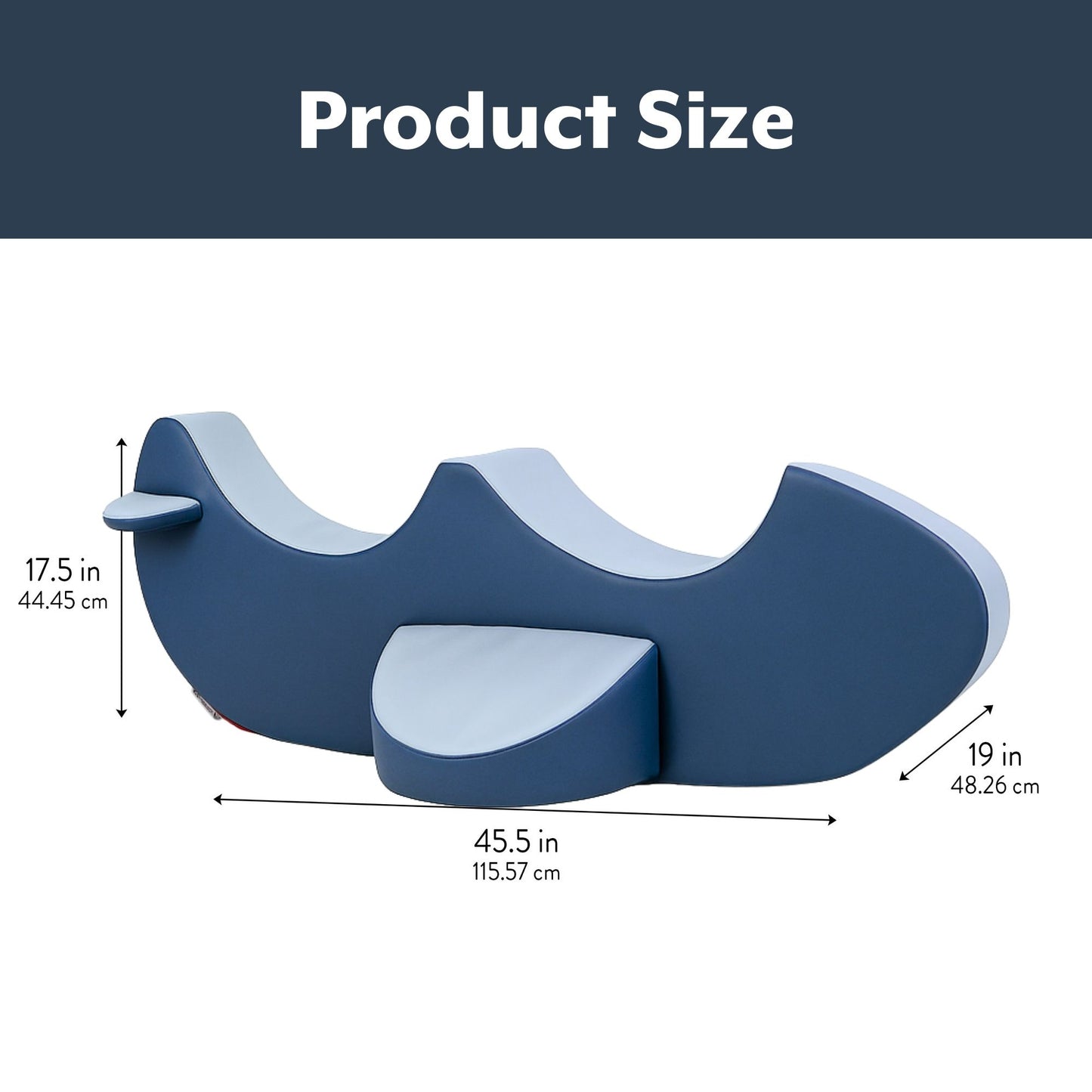 Childrensfactory Rocket the Rocker - Navy,Gray (Double Airplane) (CHI - CF805 - 522) - SchoolOutlet