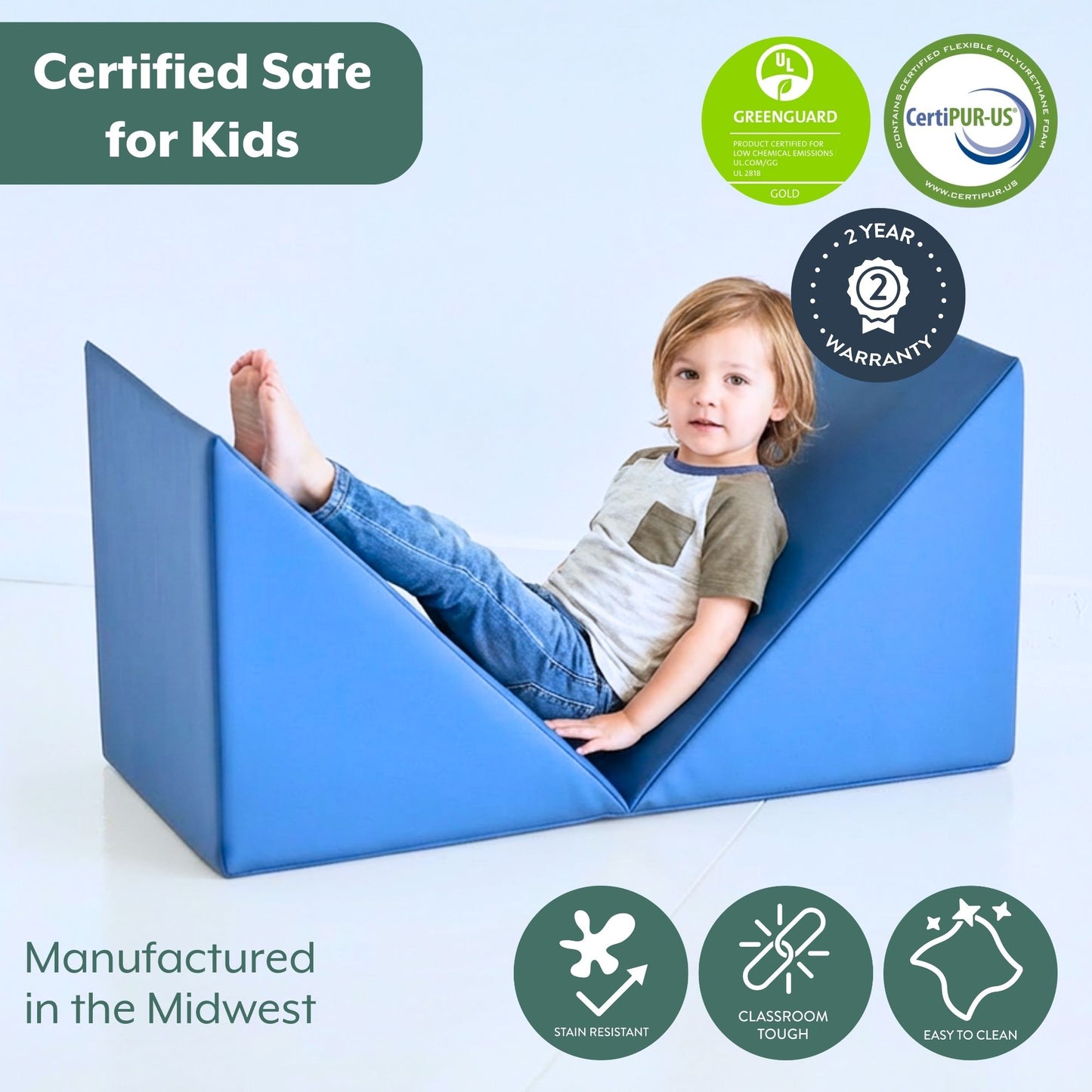 Childrensfactory ComfyClimb Lounger - Deep Water (CHI - CF805 - 532) - SchoolOutlet