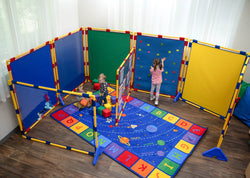 Children's Factory Big Screen PlayPanel Super Set Room Divider - Set of 8 - 59.5"H Partitions (CHI-CF900-526)