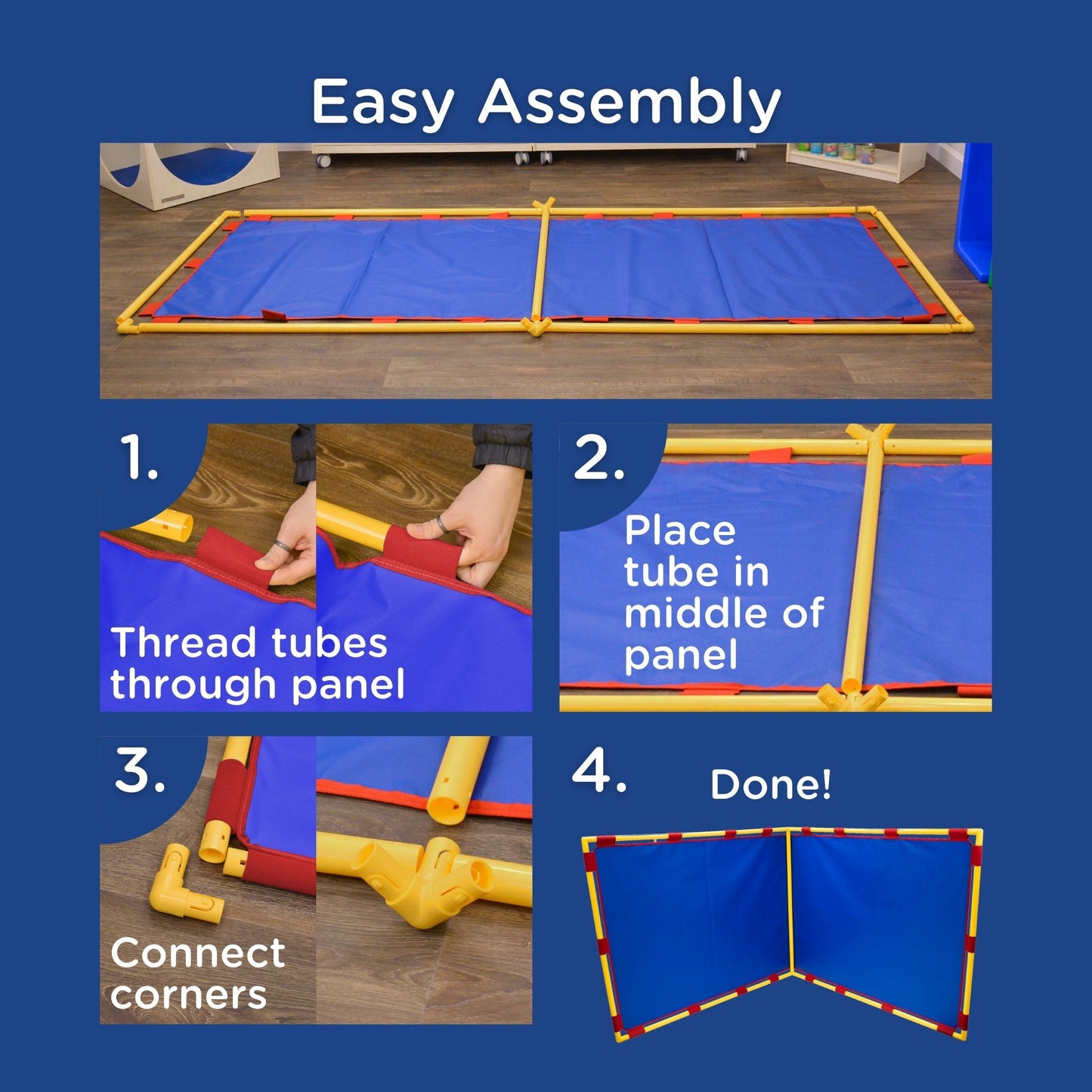 Children's Factory Big Screen Right Angle PlayPanel - Blue (CF900-533) - SchoolOutlet