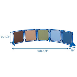 Children's Factory Square PlayPanel - Set of 5 - Woodland Room Divider 30.5"H Partitions (CHI-CF900-935)