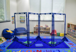 Children's Factory Big Screen PlayPanel - Set of 4 - Clear Room Divider 59.5"H Partitions (CHI-CF900-963)