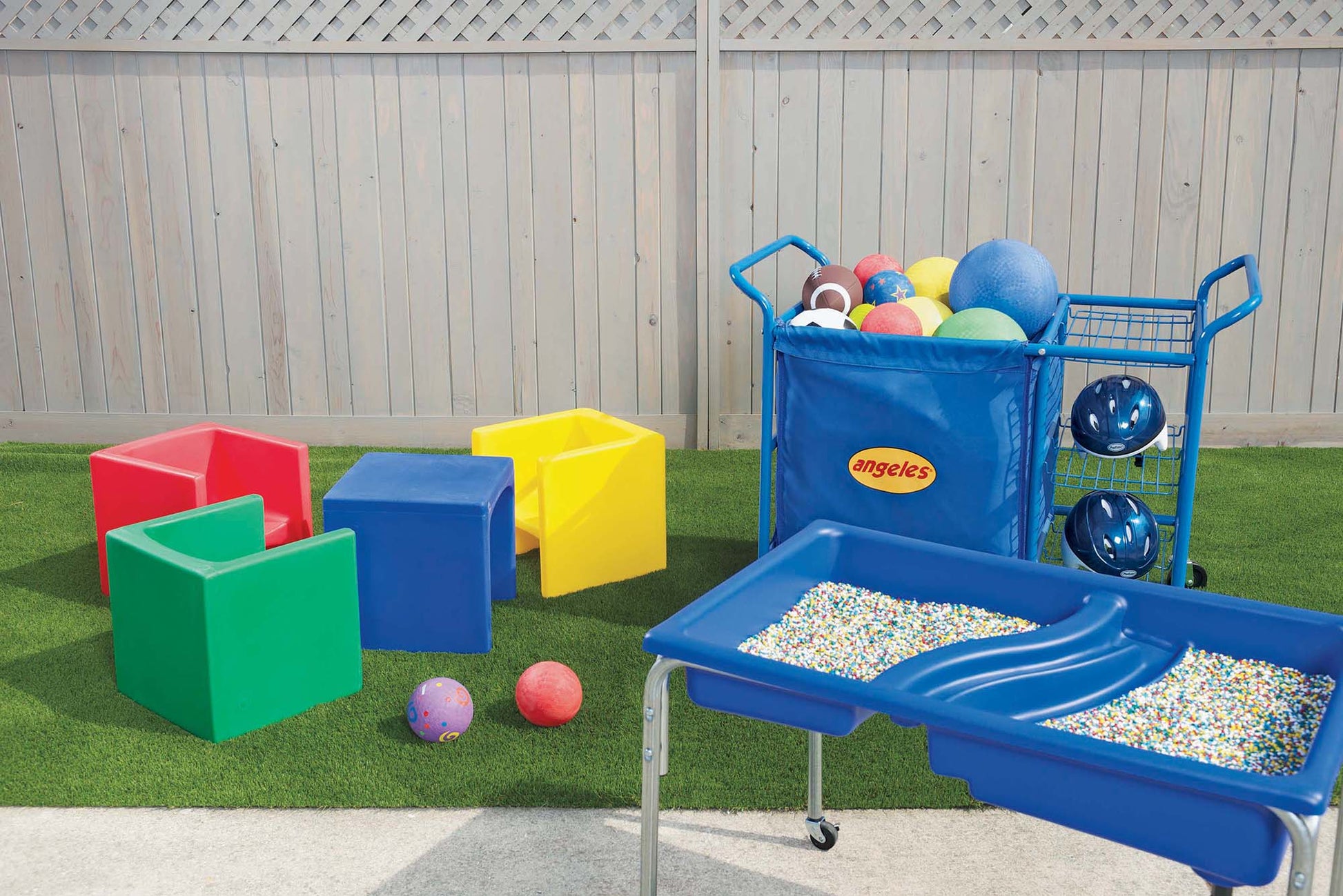 Children's Factory Cube Chair - Red (CF910-008) - SchoolOutlet