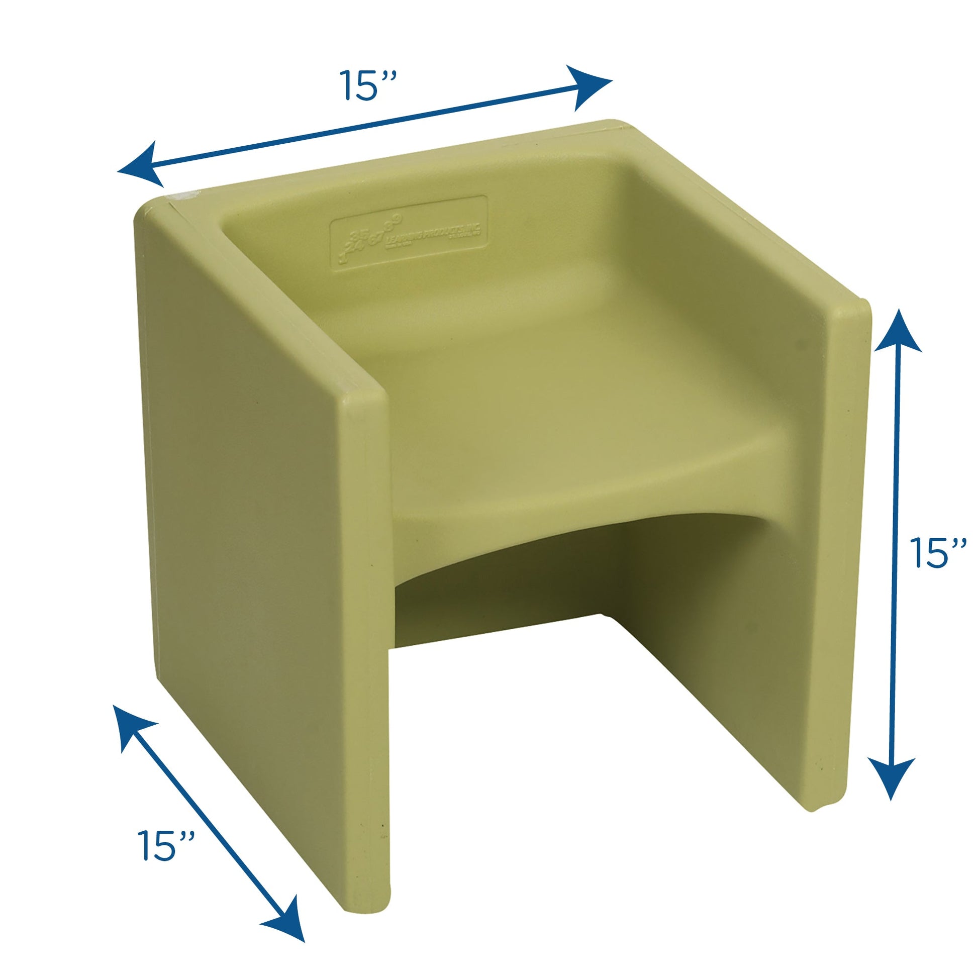 Children's Factory Cube Chair - Fern (CF910-014) - SchoolOutlet