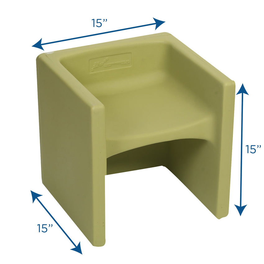 Children's Factory Cube Chair - Fern (CF910-014) - SchoolOutlet