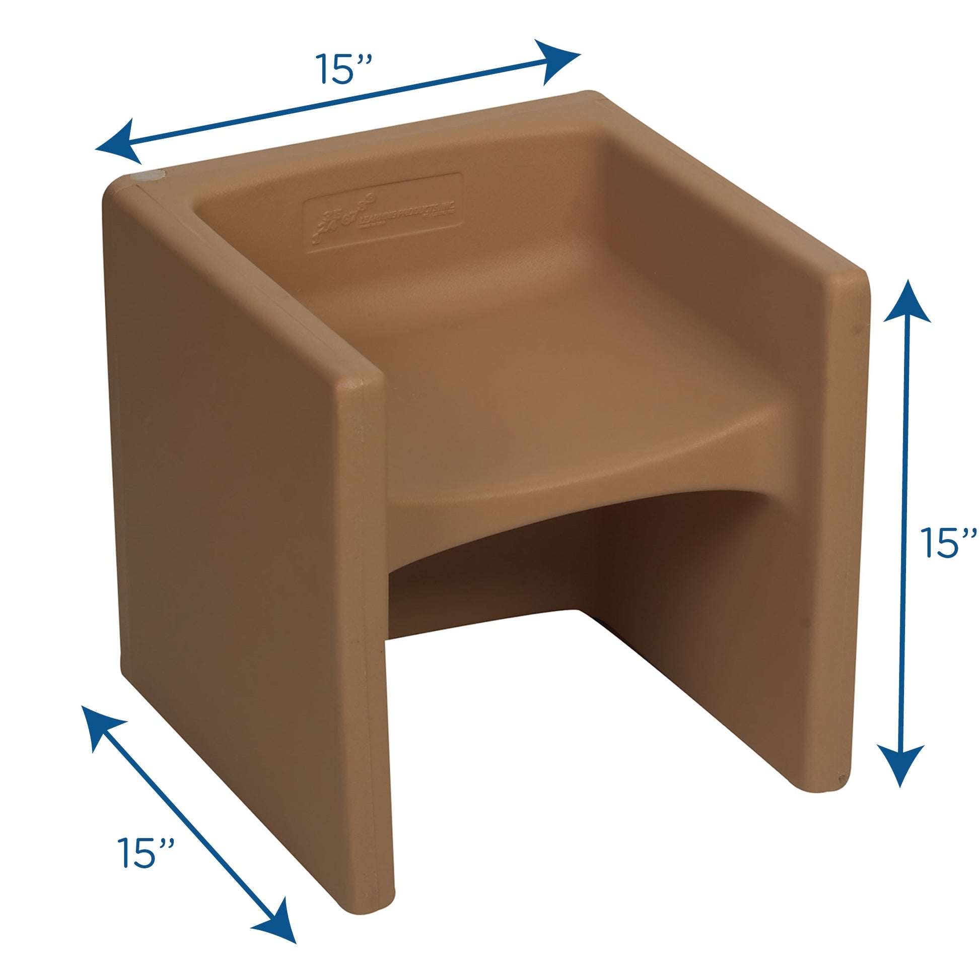 Children's Factory Cube Chair - Almond (CF910-015) - SchoolOutlet