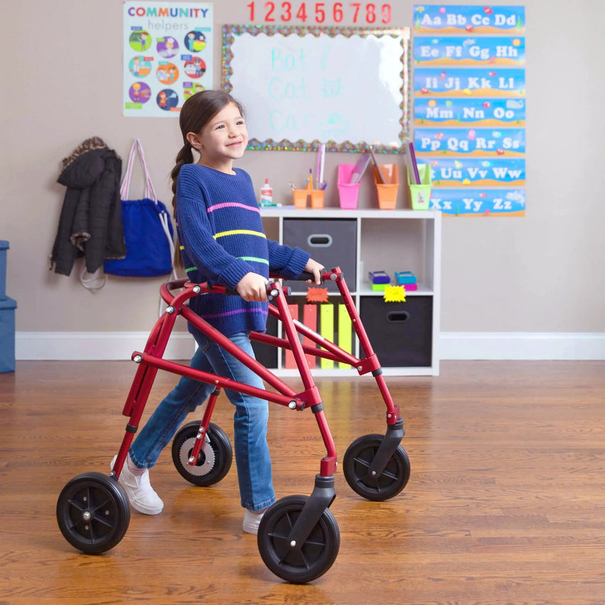 Circle Speciality Klip 4W Walker, 8" Wheels, Sm, Red (CSP - KP428R) - SchoolOutlet