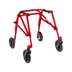 Circle Specialty Klip 4W Walker, 8" Wheels, Sm, Red (CSP-KP428R)