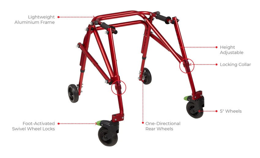 Circle Speciality Klip 4W Walker, Med, Blue (CSP - KP430) - SchoolOutlet