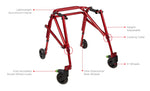 Circle Speciality Klip 4W Walker, Med, Blue (CSP - KP430) - SchoolOutlet