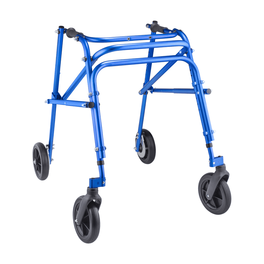 Circle Speciality Klip 4W Walker, 8" Wheels, Med, Blue (CSP - KP438) - SchoolOutlet