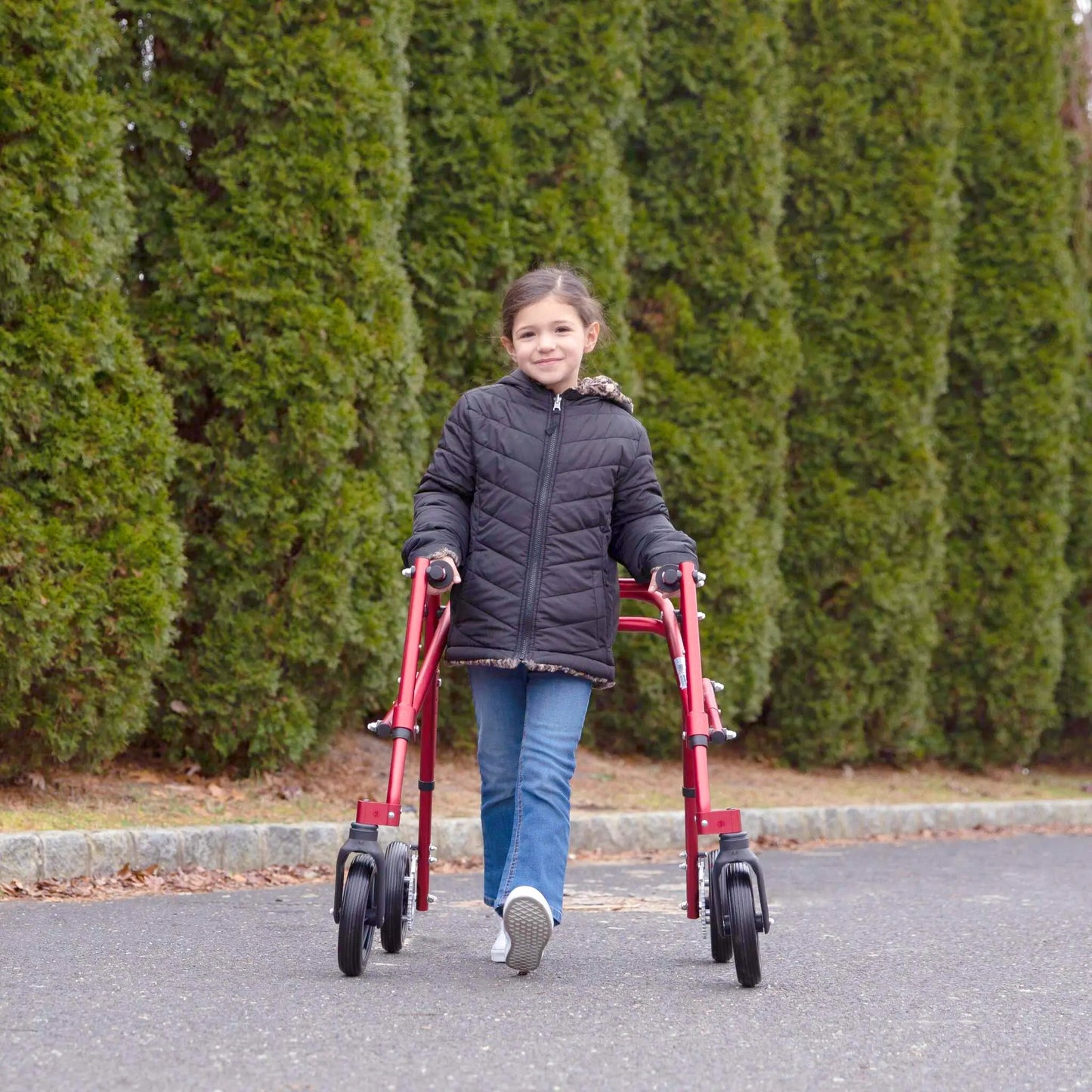 Circle Speciality Klip 4W Walker, 8" Wheels, Med, Blue (CSP - KP438) - SchoolOutlet