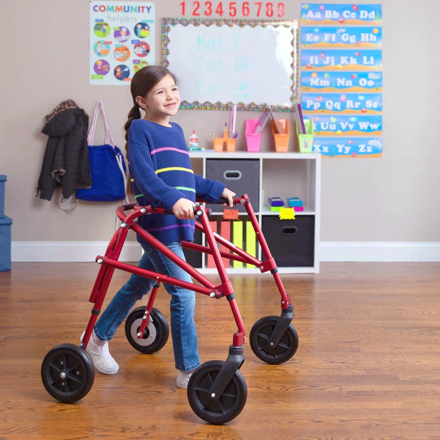 Circle Speciality Klip 4W Walker, 8" Wheels, Lg, Blue (CSP - KP448B) - SchoolOutlet