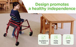 Circle Speciality Klip 4W Walker W.Seat, XS, Red (CSP - KP510) - SchoolOutlet