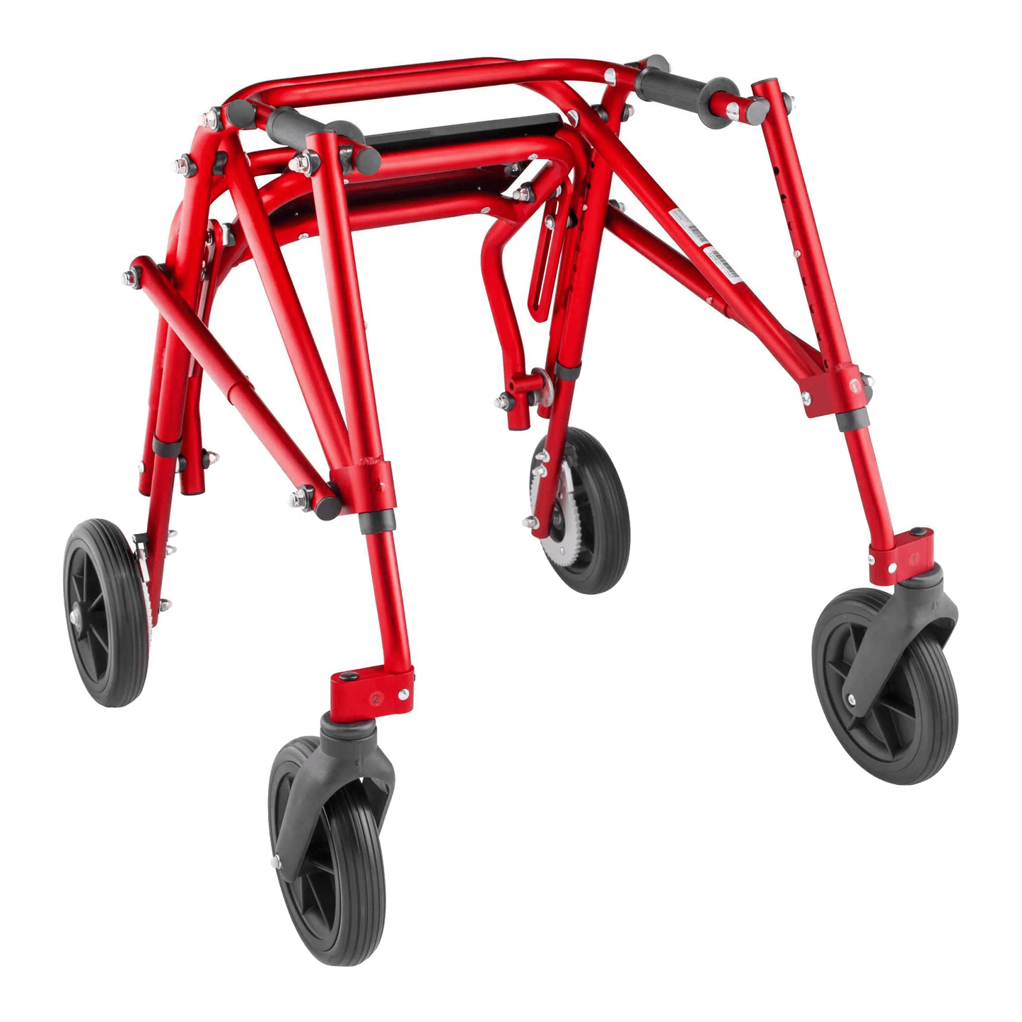 Circle Speciality Klip 4W Walker W.Seat, 8" Wheels, XS, Red (CSP - KP518) - SchoolOutlet