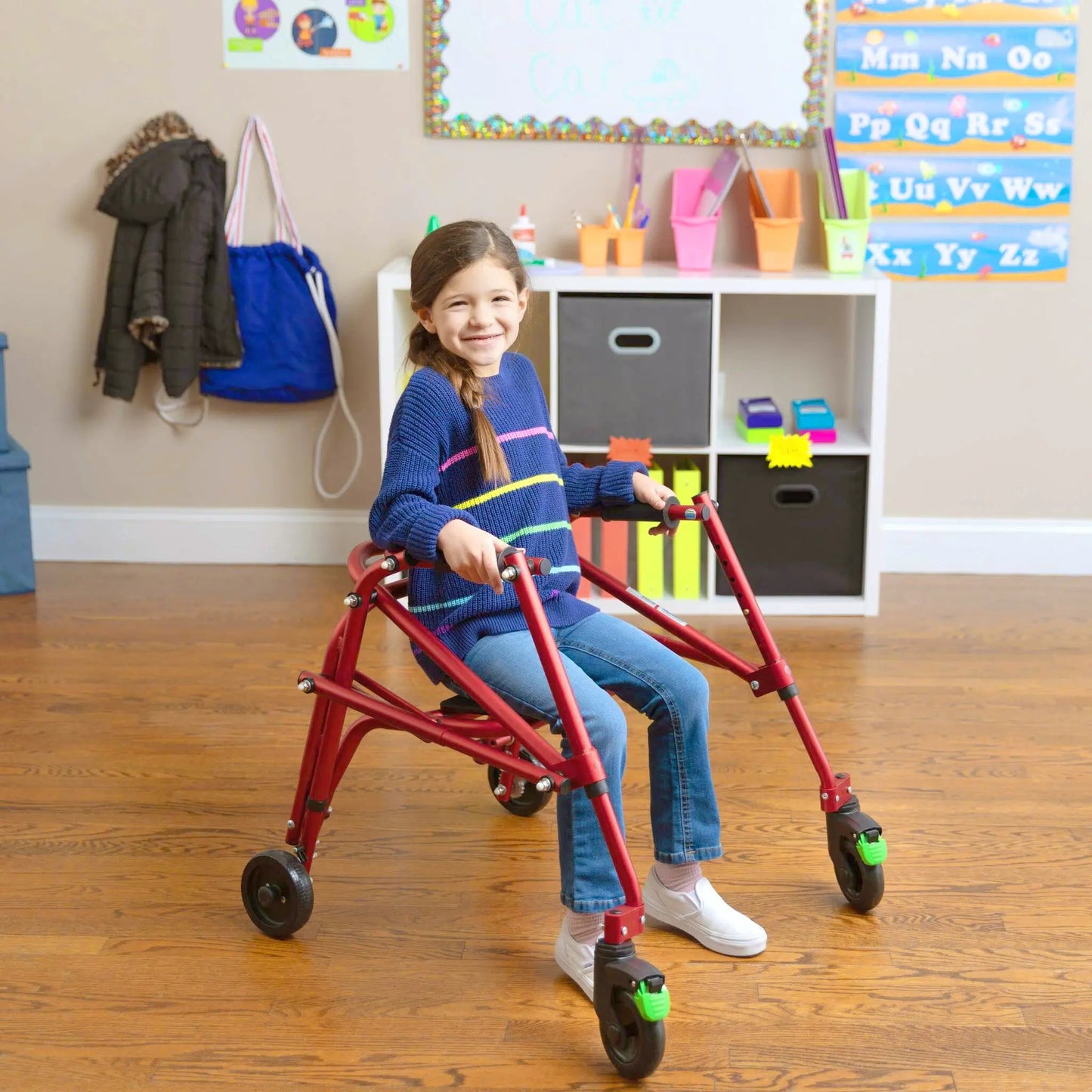 Circle Speciality Klip 4W Walker W.Seat, Sm, Red (CSP - KP520R) - SchoolOutlet