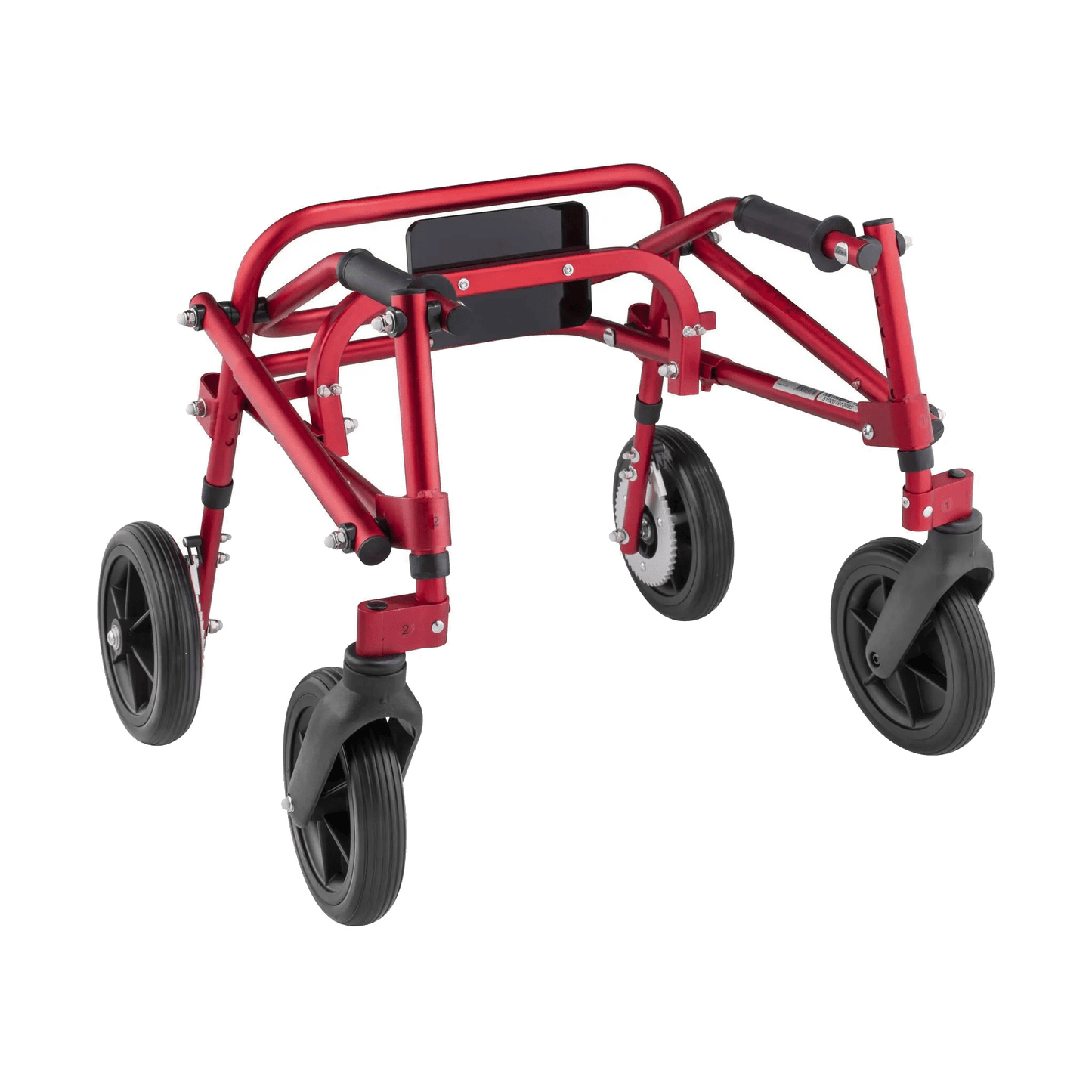 Circle Speciality Klip 4W Walker W.Seat, 8" Wheels, Sm, Red (CSP - KP528R) - SchoolOutlet