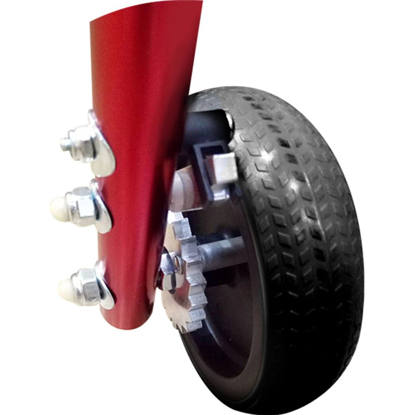 Circle Speciality Klip 4W Walker W.Seat, 8" Wheels, Sm, Red (CSP - KP528R) - SchoolOutlet