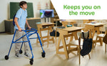 Circle Speciality Klip 4W Walker W.Seat, Med, Blue (CSP - KP530) - SchoolOutlet