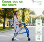 Circle Speciality Klip 4W Walker W.Seat, Med, Blue (CSP - KP530) - SchoolOutlet