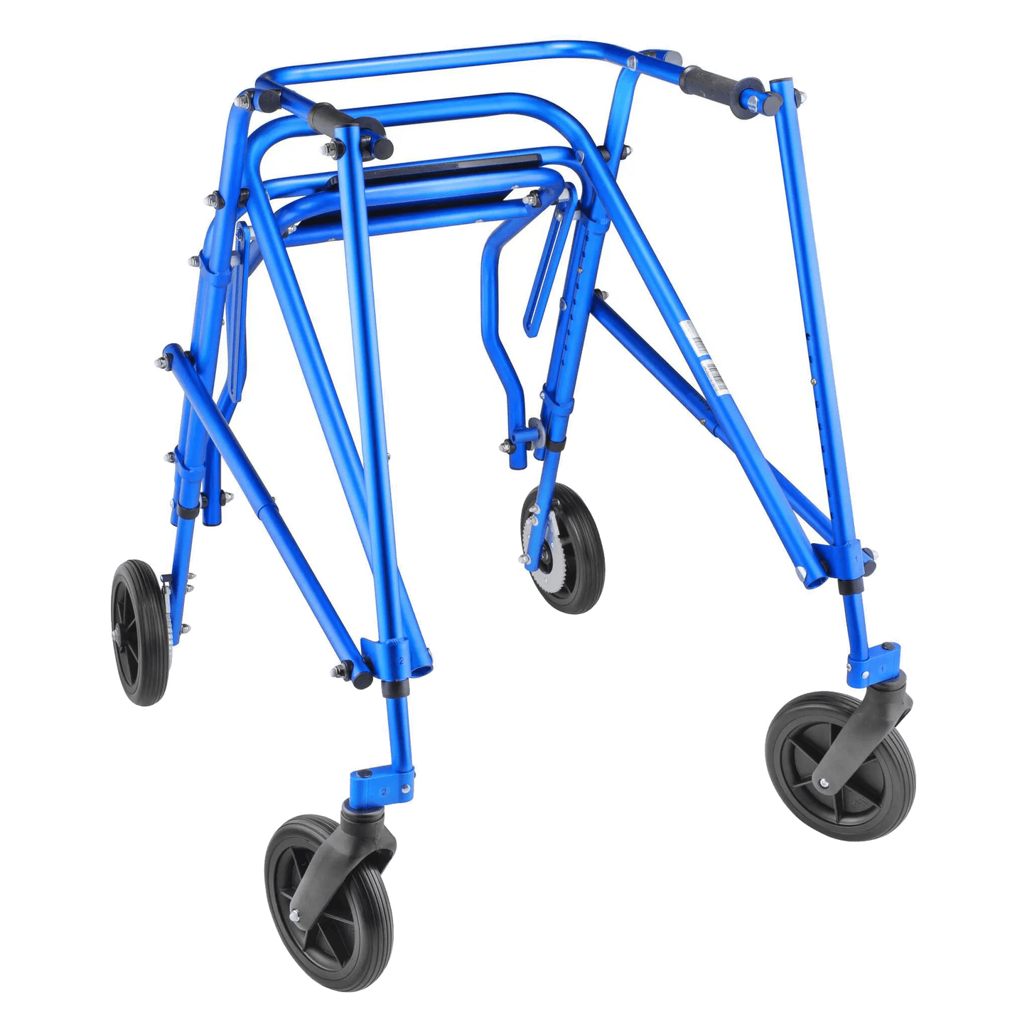Circle Speciality Klip 4W Walker W.Seat, 8" Wheels, Lg, Blue (CSP - KP548B) - SchoolOutlet