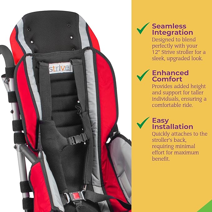 Circle Specialty Headrest Ext 14", Red (CSP - ST8114) - SchoolOutlet