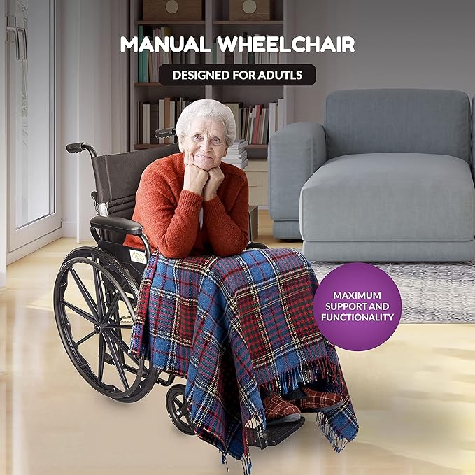 Circle Specialty Ziggo, 18' Wheelchair, Black (CSP - ZG1800) - SchoolOutlet