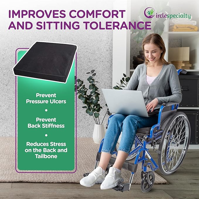 Circle Specialty Seat Cushion, Blk, Ziggo,12" (CSP - ZGCS12) - SchoolOutlet