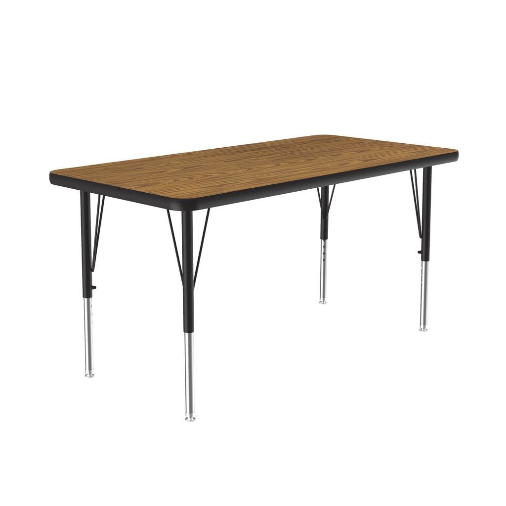 Correll Rectangular Deluxe High - Pressure Top Activity Tables with Adjustable Height 24"W x 36"L x 19 - 29"H (COR - A2436 - XX) - SchoolOutlet