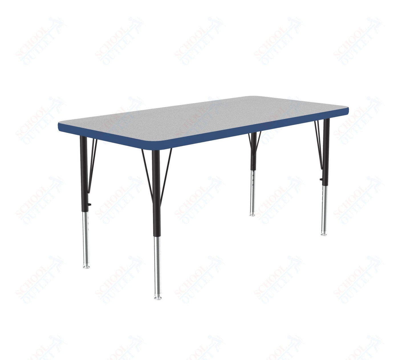 Correll Rectangular Deluxe High - Pressure Top Activity Tables with Adjustable Height 24"W x 36"L x 19 - 29"H (COR - A2436 - XX) - SchoolOutlet