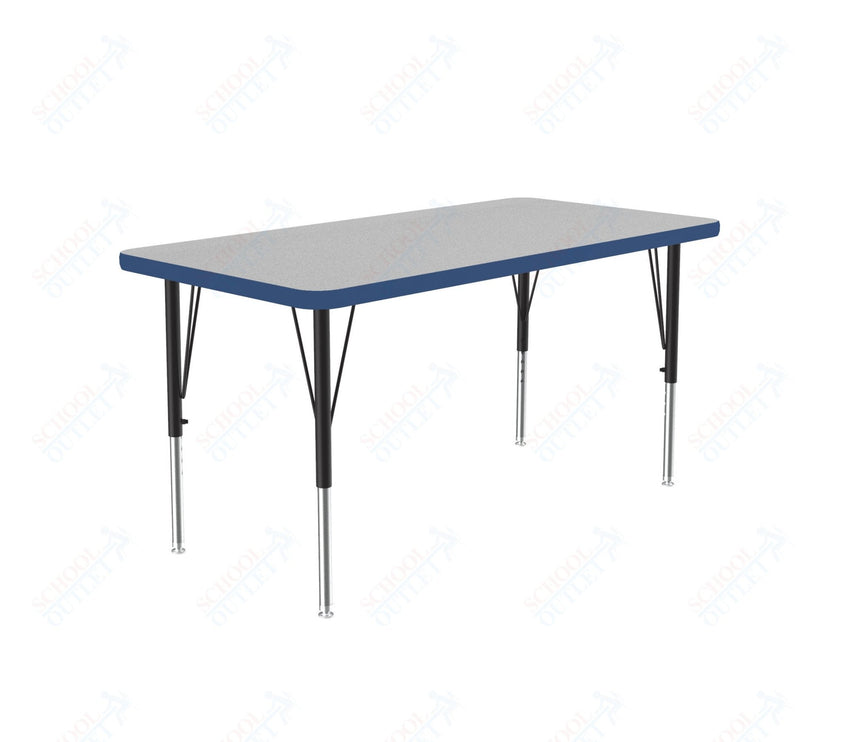 Correll Rectangular Deluxe High - Pressure Top Activity Tables with Adjustable Height 24"W x 36"L x 19 - 29"H (COR - A2436 - XX) - SchoolOutlet