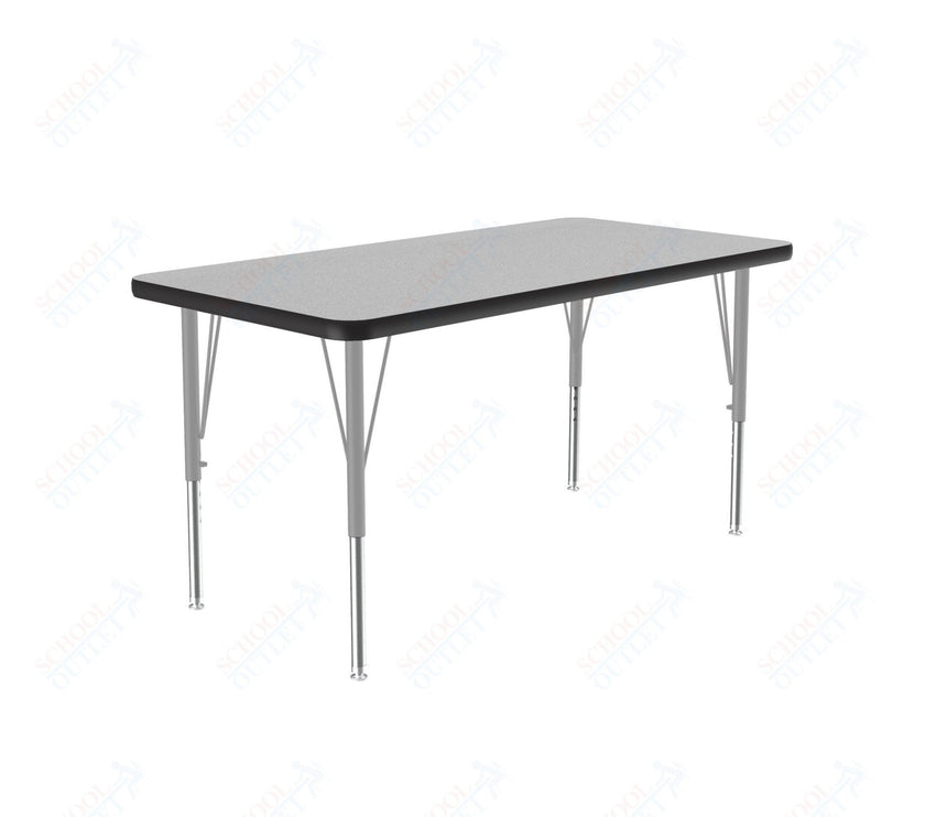 Correll Rectangular Deluxe High - Pressure Top Activity Tables with Adjustable Height 24"W x 36"L x 19 - 29"H (COR - A2436 - XX) - SchoolOutlet