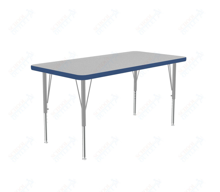 Correll Rectangular Deluxe High - Pressure Top Activity Tables with Adjustable Height 24"W x 36"L x 19 - 29"H (COR - A2436 - XX) - SchoolOutlet