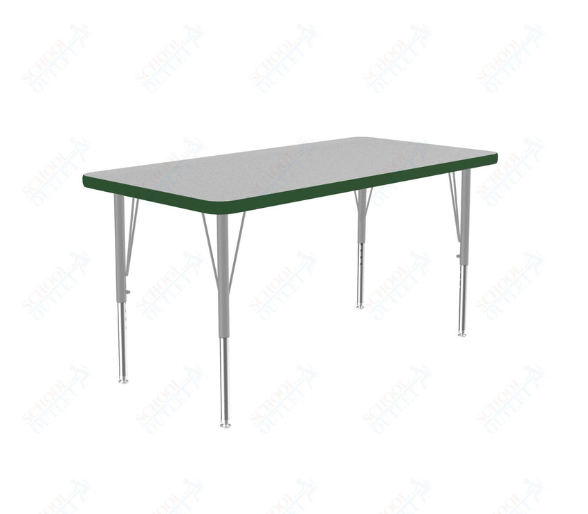 Correll Rectangular Deluxe High - Pressure Top Activity Tables with Adjustable Height 24"W x 36"L x 19 - 29"H (COR - A2436 - XX) - SchoolOutlet