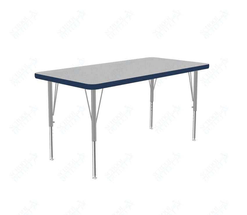 Correll Rectangular Deluxe High - Pressure Top Activity Tables with Adjustable Height 24"W x 36"L x 19 - 29"H (COR - A2436 - XX) - SchoolOutlet