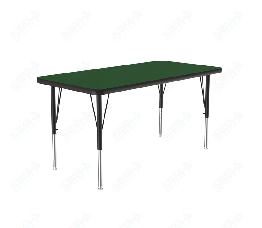 Correll Rectangular Deluxe High - Pressure Top Activity Tables with Adjustable Height 24"W x 36"L x 19 - 29"H (COR - A2436 - XX) - SchoolOutlet