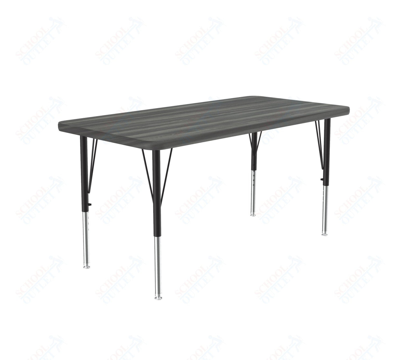 Correll Rectangular Deluxe High - Pressure Top Activity Tables with Adjustable Height 24"W x 36"L x 19 - 29"H (COR - A2436 - XX) - SchoolOutlet