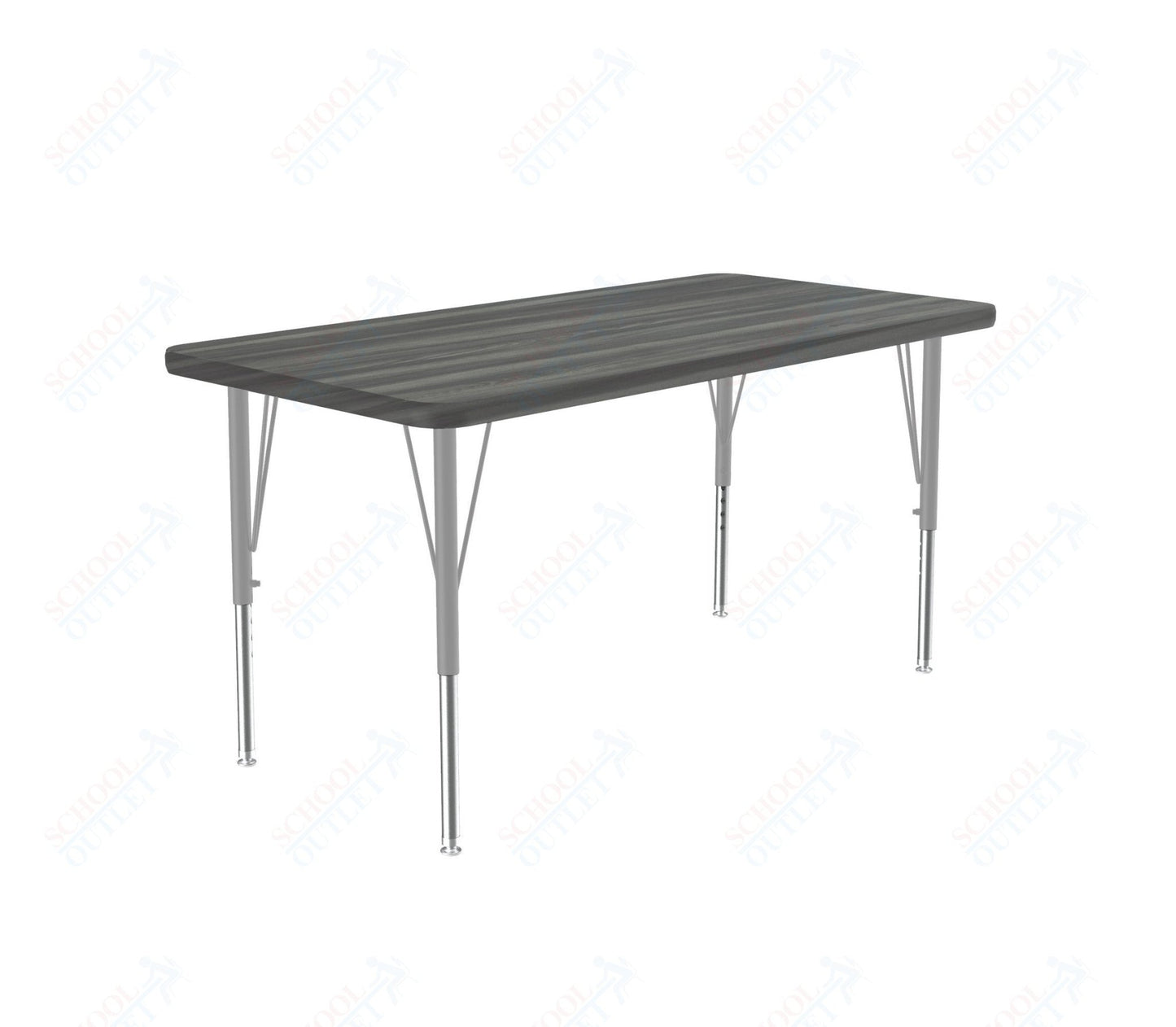 Correll Rectangular Deluxe High - Pressure Top Activity Tables with Adjustable Height 24"W x 36"L x 19 - 29"H (COR - A2436 - XX) - SchoolOutlet