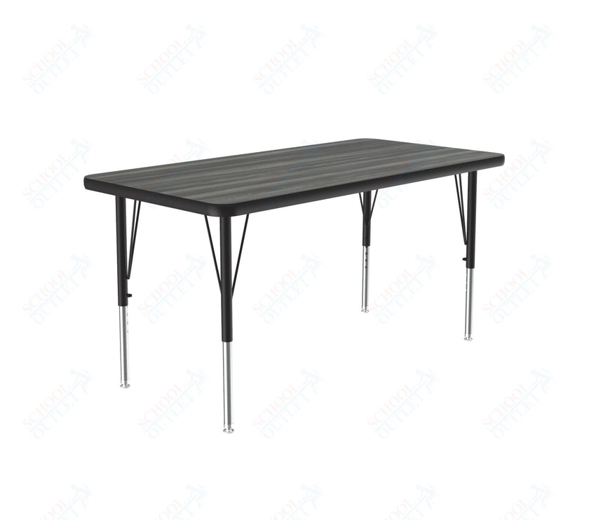 Correll Rectangular Deluxe High - Pressure Top Activity Tables with Adjustable Height 24"W x 36"L x 19 - 29"H (COR - A2436 - XX) - SchoolOutlet