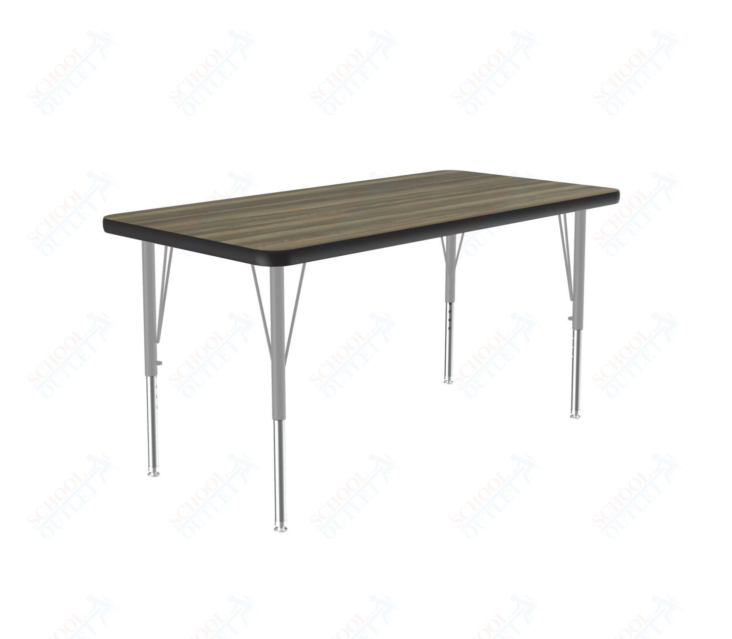 Correll Rectangular Deluxe High - Pressure Top Activity Tables with Adjustable Height 24"W x 36"L x 19 - 29"H (COR - A2436 - XX) - SchoolOutlet