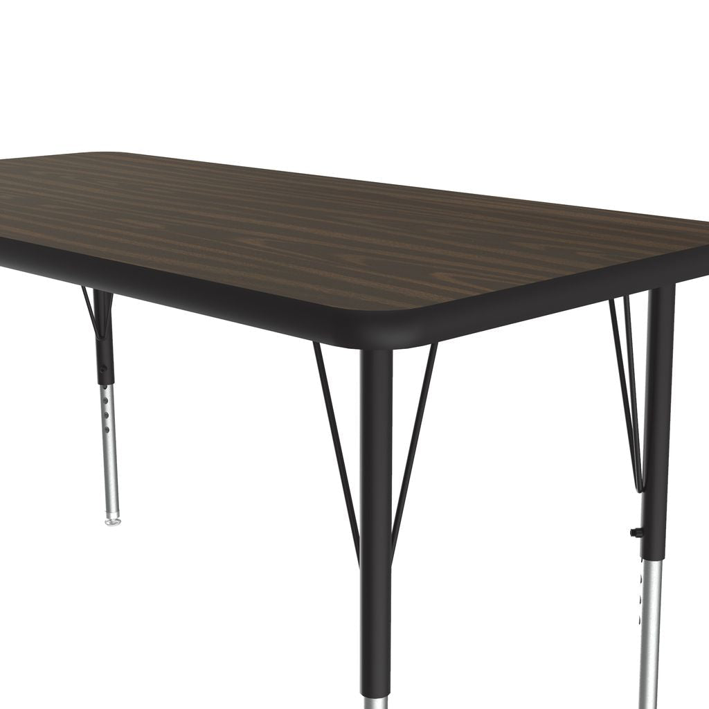 Correll Rectangular Deluxe High - Pressure Top Activity Tables with Adjustable Height 24"W x 48"L x 19 - 29"H (COR - A2448 - XX) - SchoolOutlet