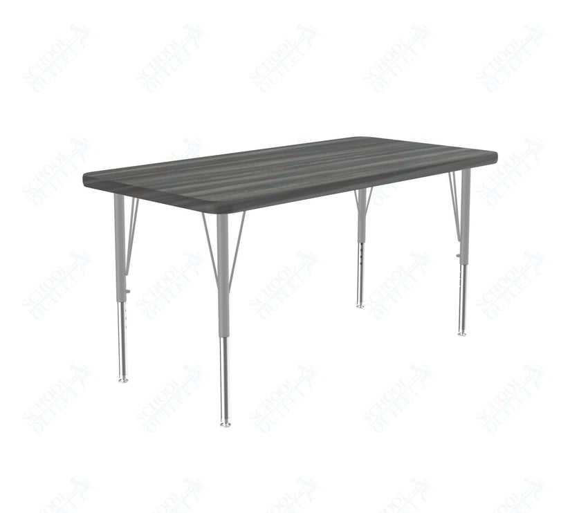 Correll Rectangular Deluxe High - Pressure Top Activity Tables with Adjustable Height 24"W x 48"L x 19 - 29"H (COR - A2448 - XX) - SchoolOutlet