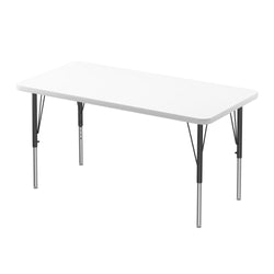 Correll Markerboard-Dry Erase Deluxe High Pressure Top - Activity Tables 24"W x 48"L x 19-29"H (COR-A2448DE-XX)