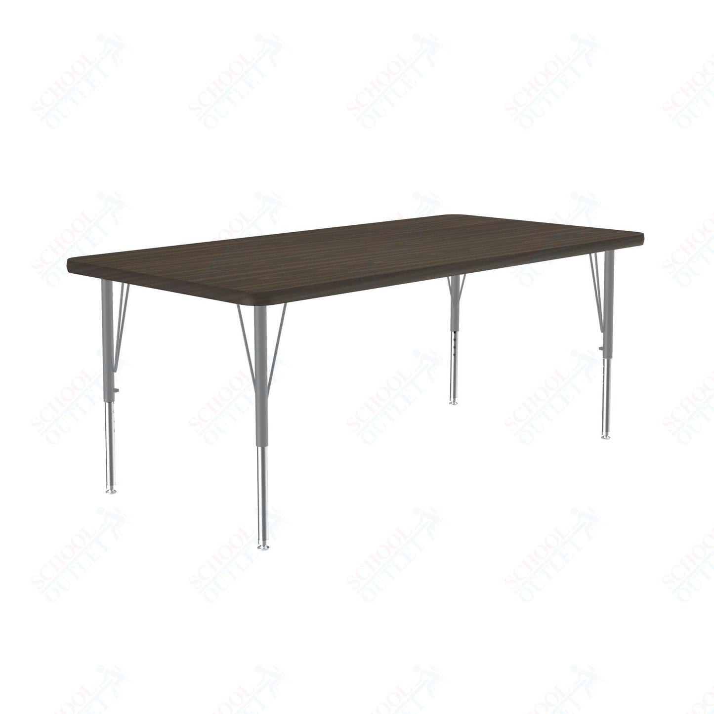Correll Rectangular Deluxe High - Pressure Top Activity Tables with Adjustable Height 30"W x 48"L x 19 - 29"H (COR - A3048 - XX) - SchoolOutlet