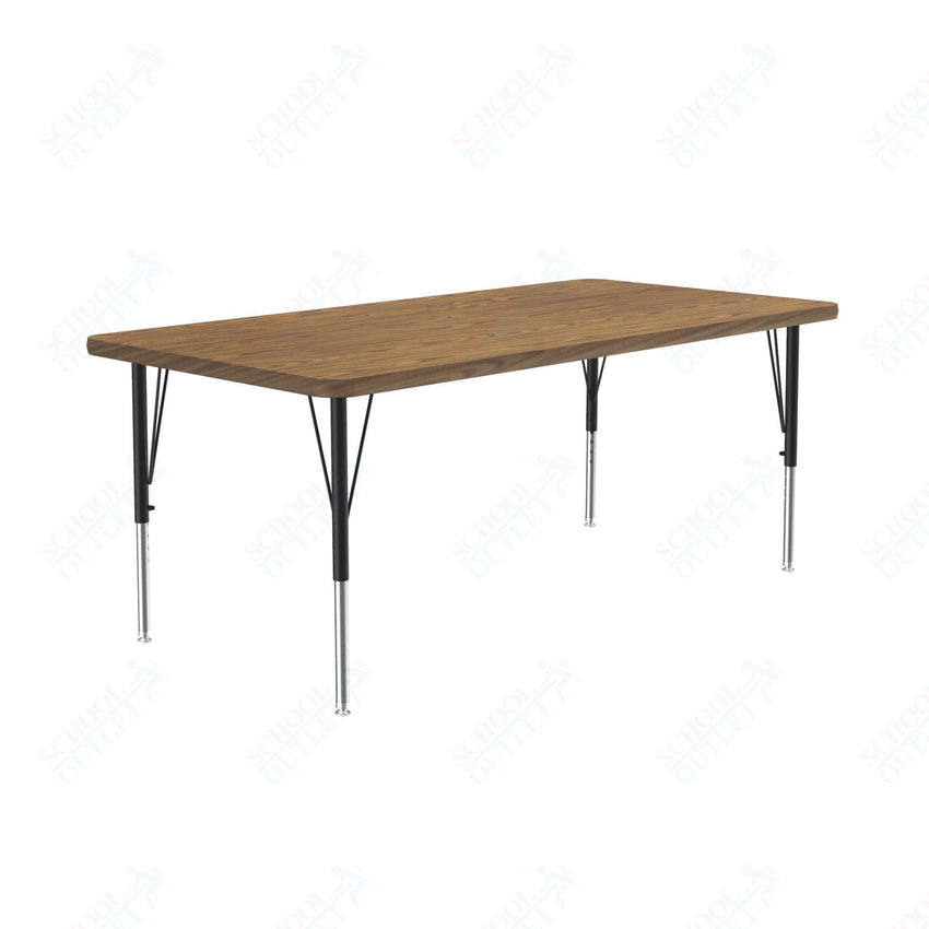 Correll Rectangular Deluxe High - Pressure Top Activity Tables with Adjustable Height 30"W x 48"L x 19 - 29"H (COR - A3048 - XX) - SchoolOutlet